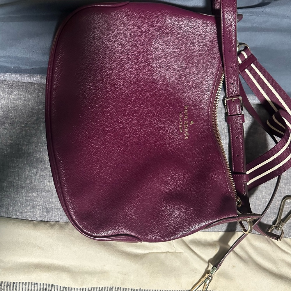 Kate Spade Purple Leather Shoulder Bag